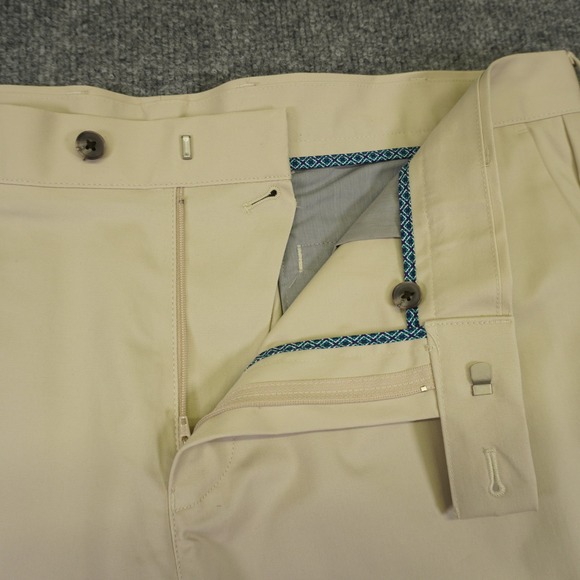 NEW Charles Tyrwhitt Chino Shorts Mens 40 Stone Slim Fit 9" Inseam Golf Stretch - Picture 4 of 10